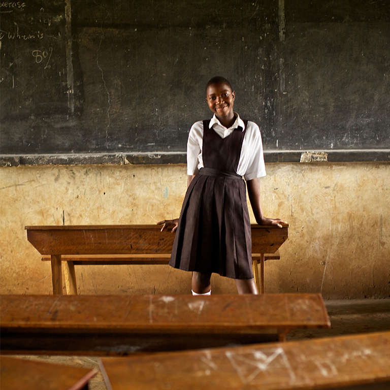 Robert Hammond Photo - young Bantwana beneficiary in a classroom