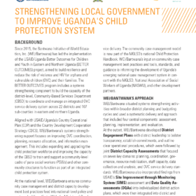 Strengthening Local Government to Improve Uganda’s Child Protection System