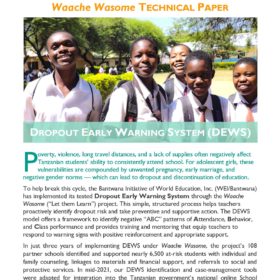 Dropout Early Warning System (DEWS) – Experience from Tanzania