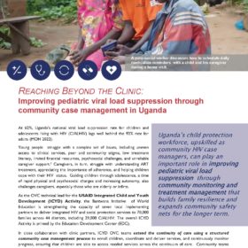 Improving Pediatric Viral Load Suppression through Community Case Management in Uganda