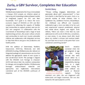 Success Story: Zuria, a GBV Survivor, Completes Her Education in Mozambique