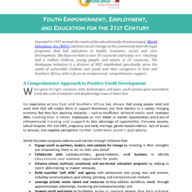 Youth Empowerment, Employment, and Education for the 21st Century